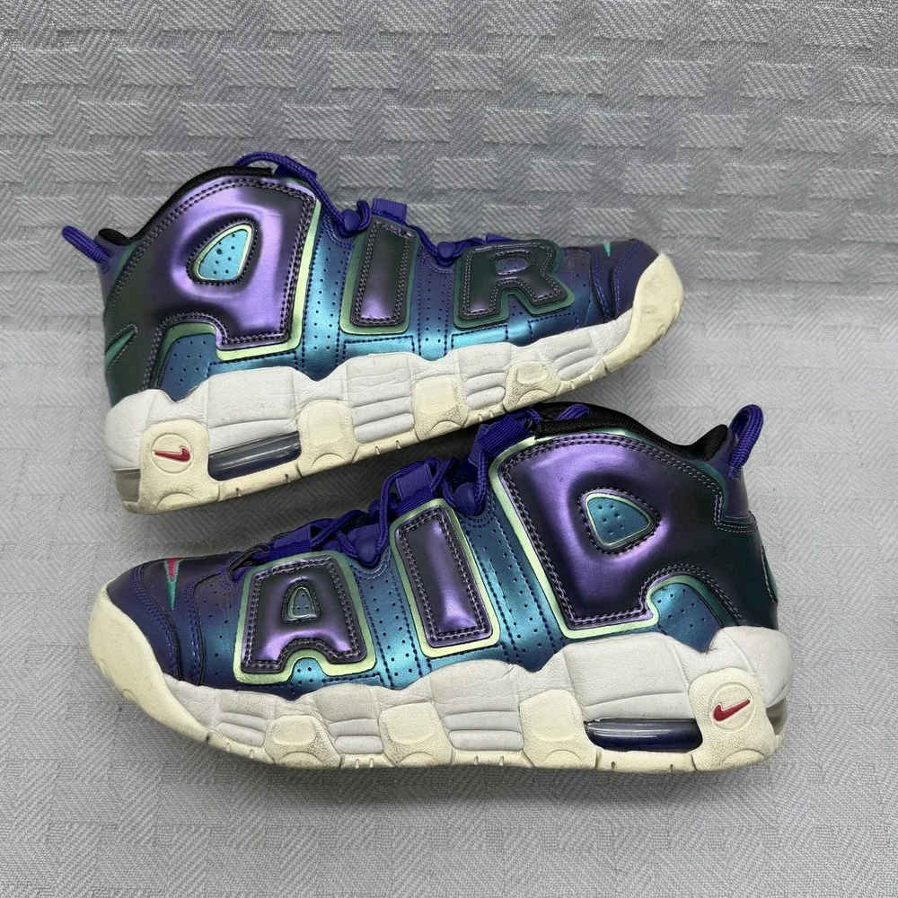 Nike Air More Uptempo GS Iridescent Purple Kids‎ 7y 922845-500